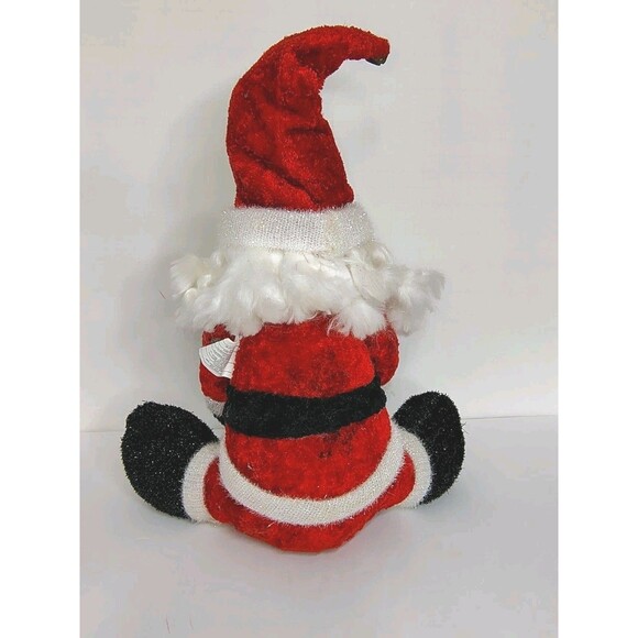 Vintage Santa Joelson Industries Christmas Holiday Home Decor Plush 12" Sitting - Picture 6 of 12
